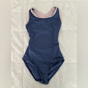Royal Blue and Light Pink Mariia Crown Ballet Leotard